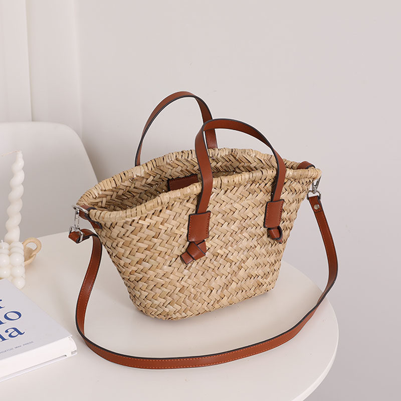 Natural Straw Woven Shoulder Bag - French-Style Handbag for Women | Sarah Express