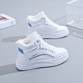Women's Fleece-Lined High-Top Sneakers | Insulated Casual Winter Shoes