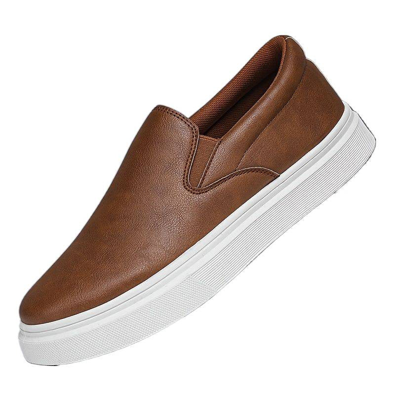 Men's Slip-On Low-Top Casual Sneakers | Breathable Waterproof Board Shoes