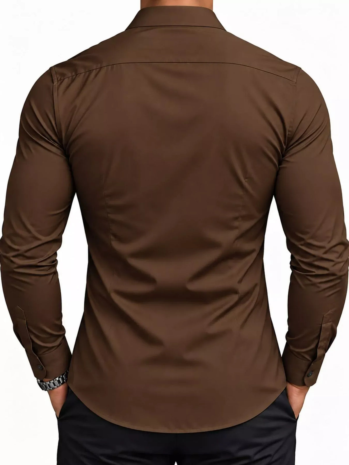 Men's Slim-Fit Long-Sleeve Button-Down Shirt — photo 27