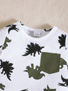Clover Club Dinosaur Print Pocket T-Shirt & Shorts Set — product view 4