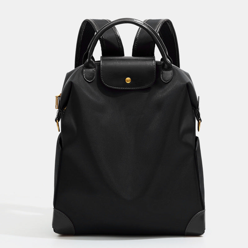 Women's Large Capacity Nylon Backpack - Business Travel Wear-Resistant Oxford Fabric Backpack with Air-Cushioned Straps