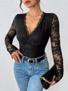 Dahlia Lace Long-Sleeve Bodysuit — product view 1