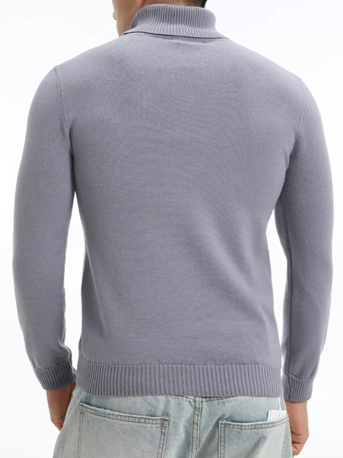 Men's Slim-Fit Turtleneck Sweater – Extended Sizes — photo 7
