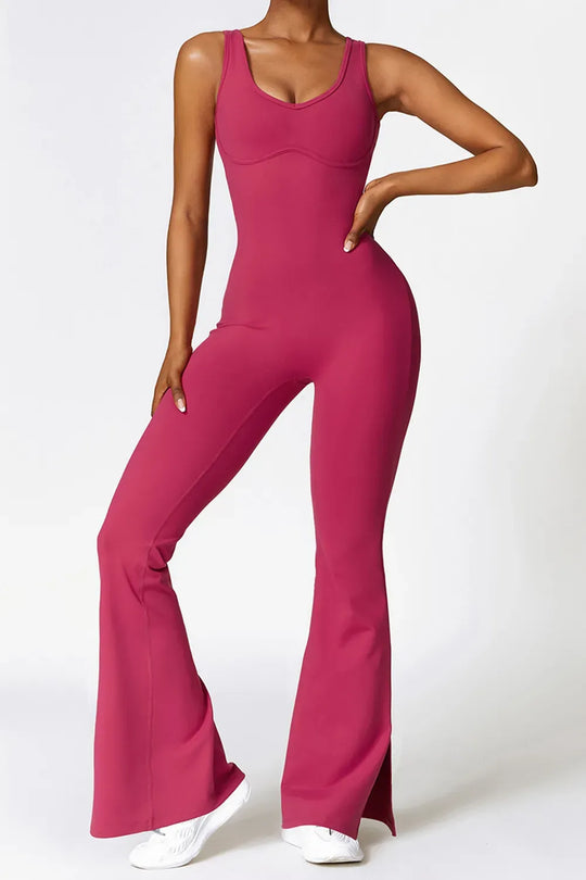 Another view: Basic Bae Sleeveless Bootcut Active Jumpsuit