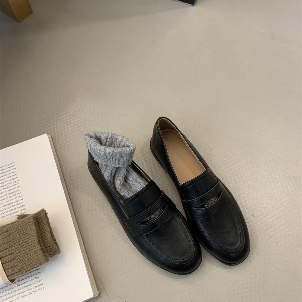 Women's Round Toe Loafer Dress Shoes – Soft Sole Slip-On Microfiber Flats | Everyday Comfort