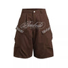 Signature Embroidered Cargo Shorts — color or detail view 10