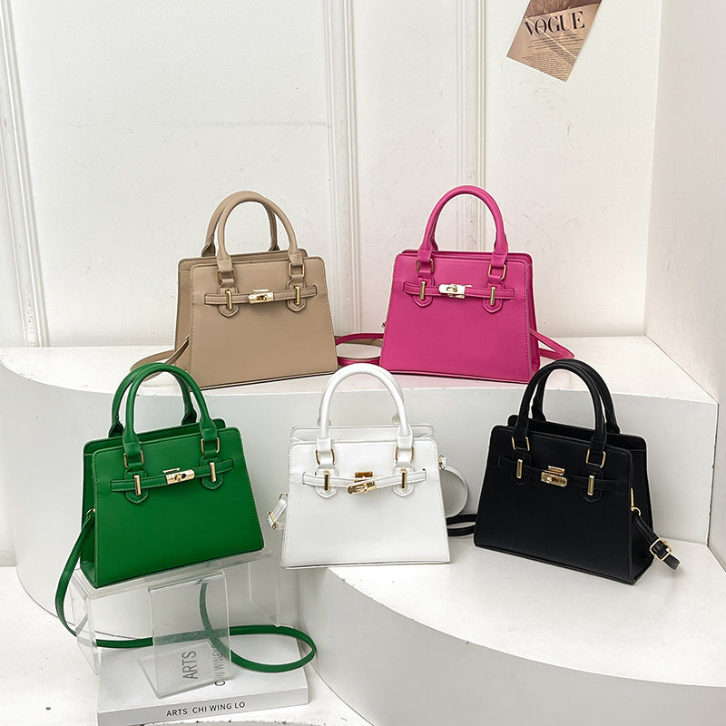 Minimalist Quilted Crossbody Bag - Soft PU Leather with Adjustable Strap