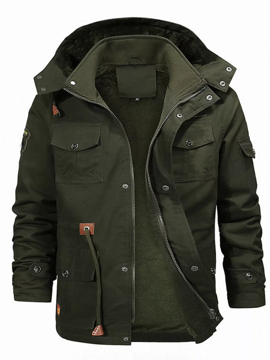 Another view: Men's Fleece-Lined Zip-Up Jacket