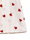 Valentina Heart Print Tie Shoulder A-Line Mini Dress — product view 9