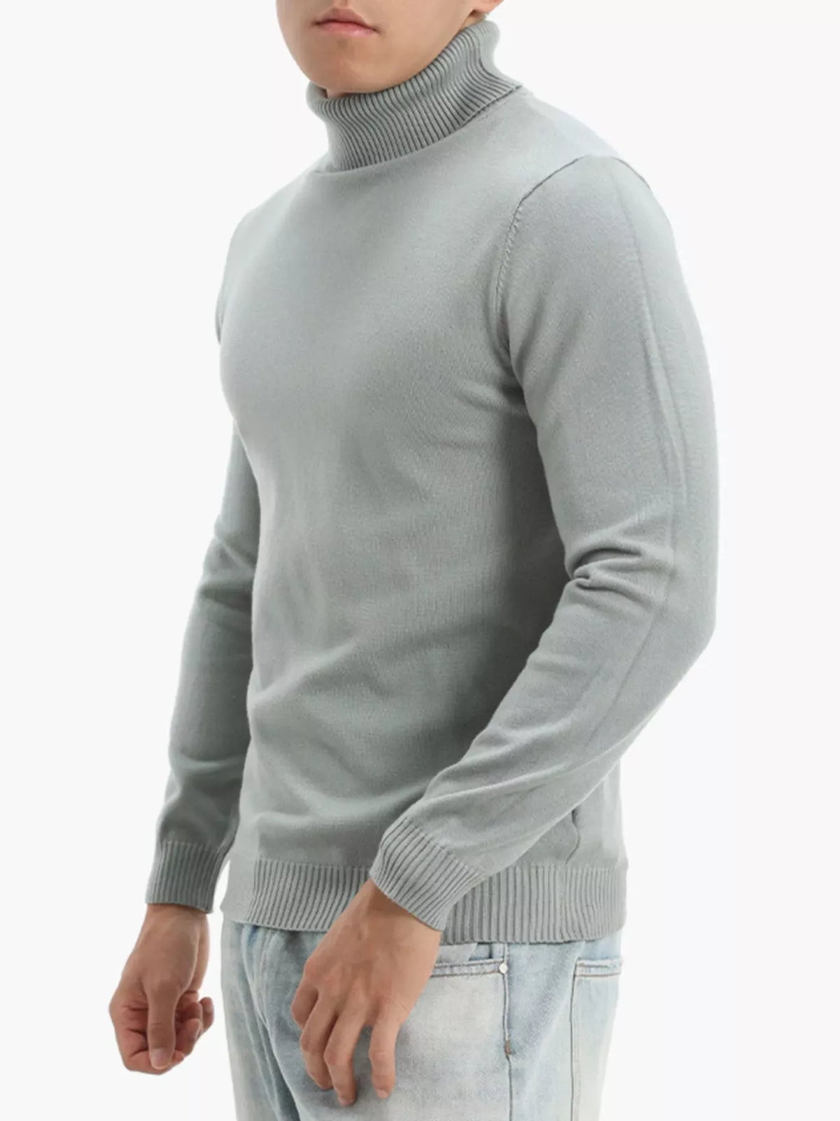 Men's Slim-Fit Turtleneck Sweater – Extended Sizes — photo 2