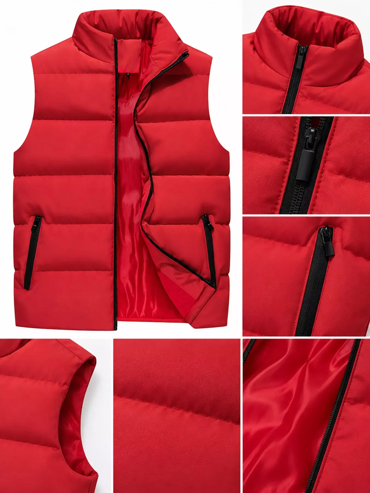 Men's Lightweight Zip-Up Puffer Vest — photo 16
