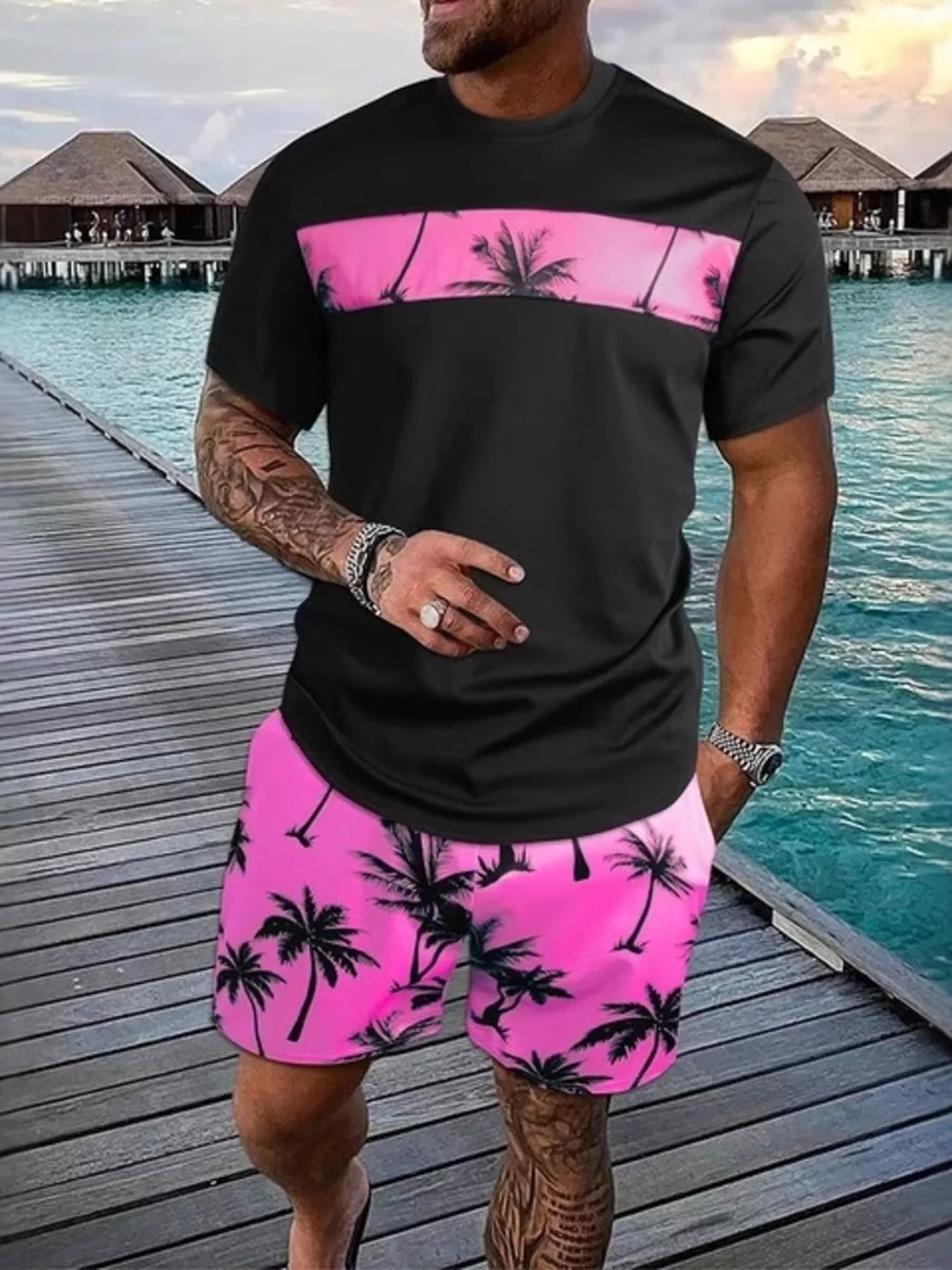 Sunset Palms Tee & Shorts Set