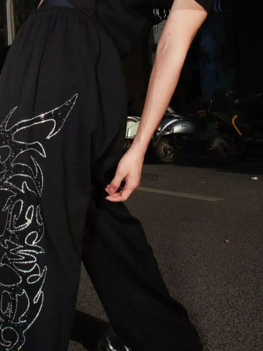 Another view: Men's Drawstring Wide Leg Pants