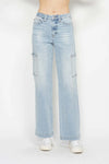 Judy Blue Wren High-Rise Straight Cargo Jeans — product view 1