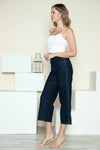 Judy Blue Sawyer Side Seam Braid Detail Crop Wide-Leg Jeans — product view 14