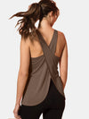 Women's crisscross scoop-neck active tank top