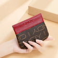 Women's Ultra-Thin Long Wallet - PVC Leather Slim Bifold Card Holder Organizer
