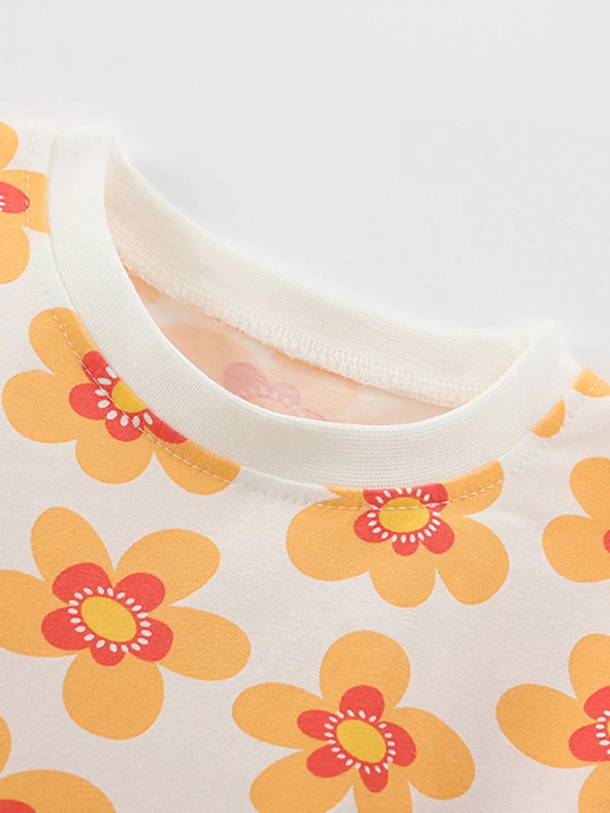 Children’s Floral Ruffle-Sleeve Cotton Dress