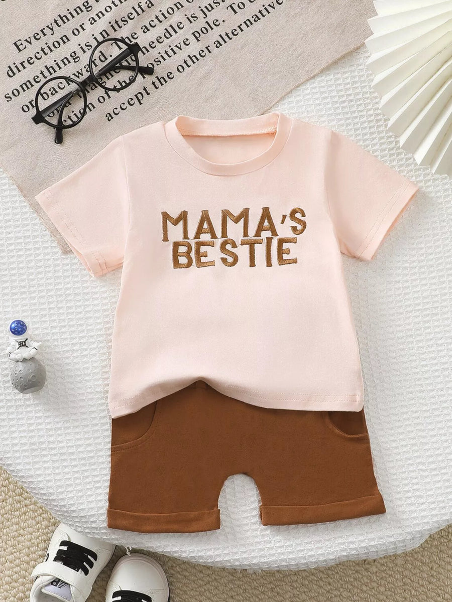 Wildwood Mama's Bestie T-Shirt and Shorts Set