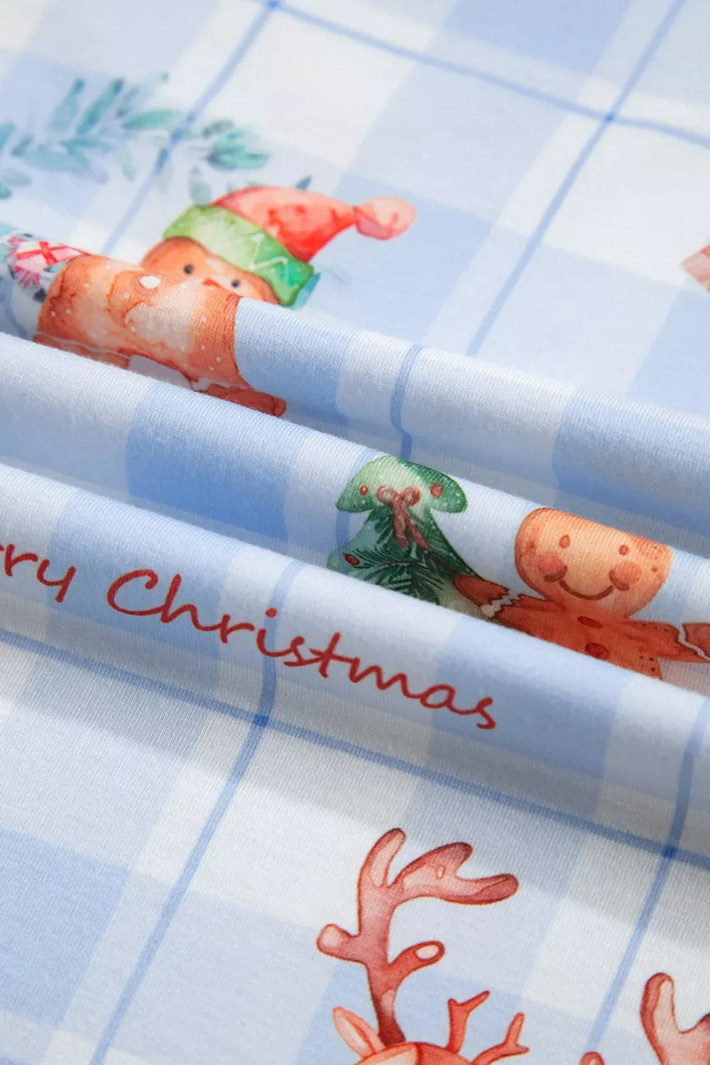 Women's Christmas Plaid Cartoon-Print Pajama Set — photo 10