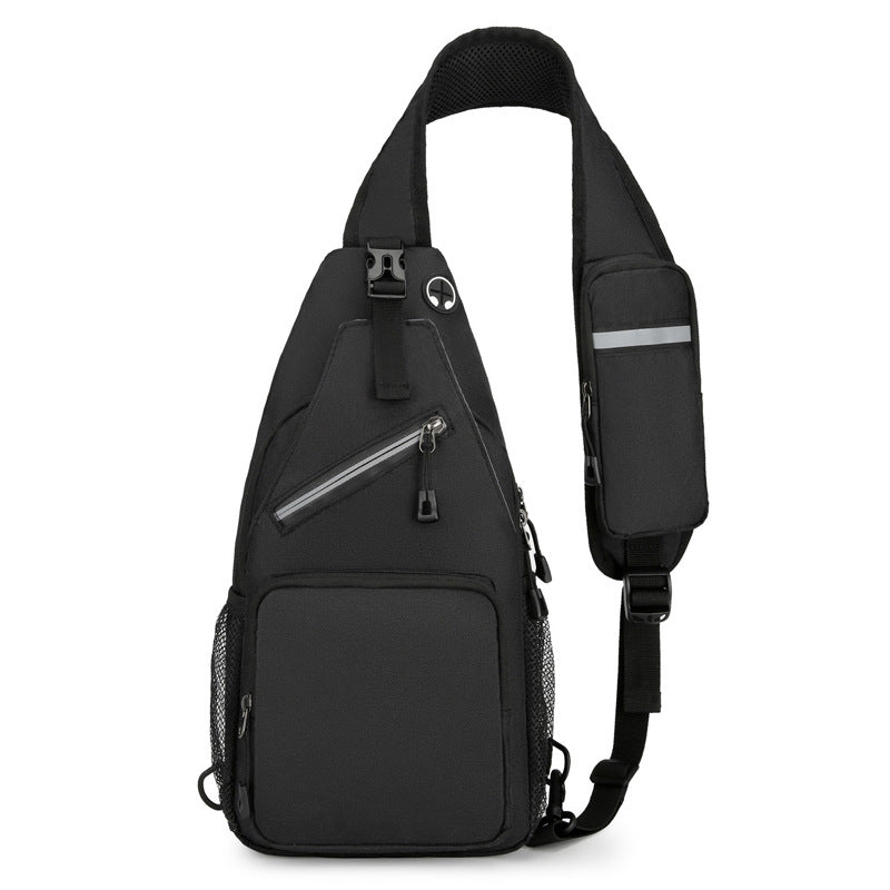 Men's Casual Solid Color Shoulder Bag - Minimalist Crossbody Messenger Bag