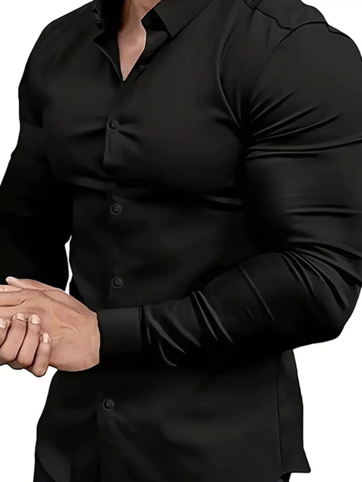 Men's Slim-Fit Long-Sleeve Button-Down Shirt — photo 10
