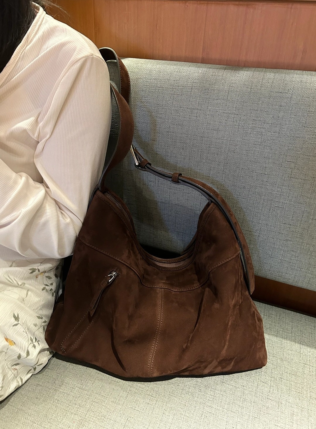 Women's Genuine Leather Single-Shoulder Bag – Matte Full-Grain Cowhide Crossbody Handbag