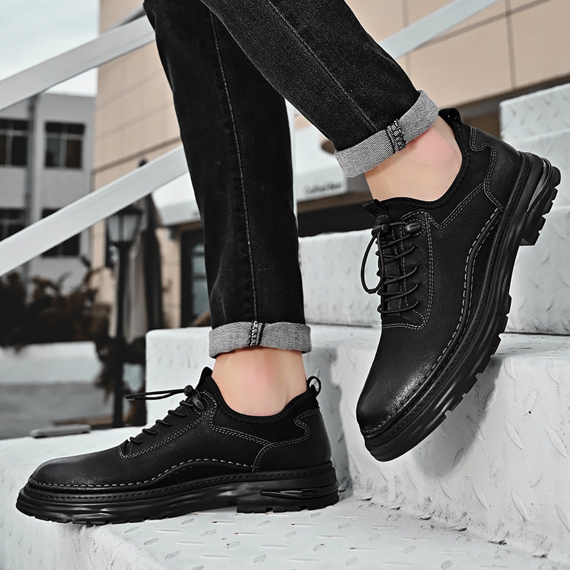 Men's Premium Leather Loafers - Casual Dress Shoes Large Sizes 38-46
