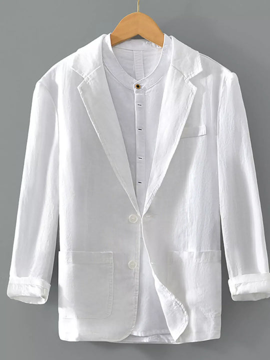 Another view: Men’s Cotton Lapel Blazer
