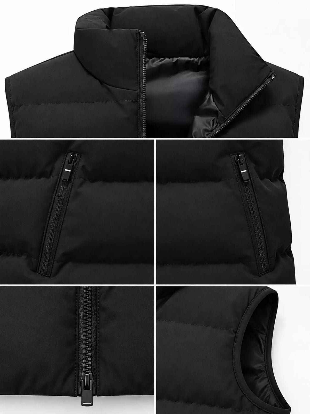Men's Lightweight Zip-Up Puffer Vest — photo 4