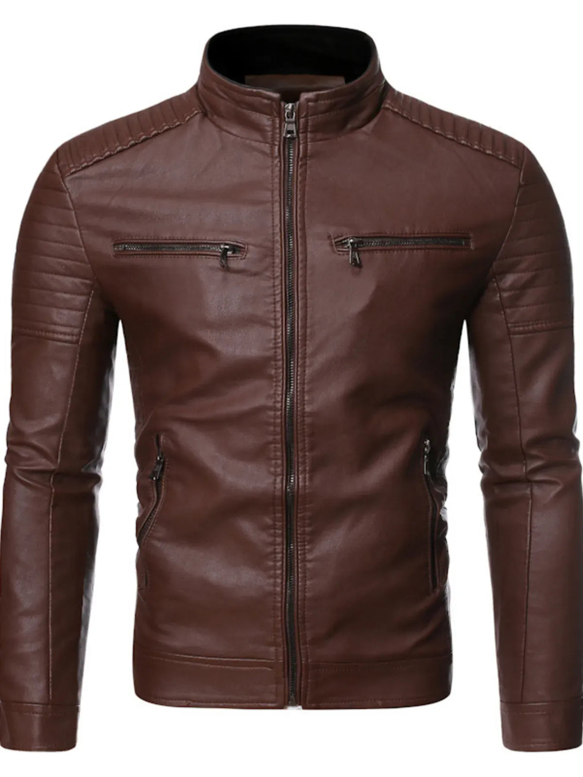 Men's Zip-Up Moto Jacket — photo 8