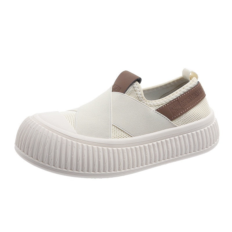 Women's Retro Breathable Casual Sports Sneakers - Lightweight Mesh Walking Shoes