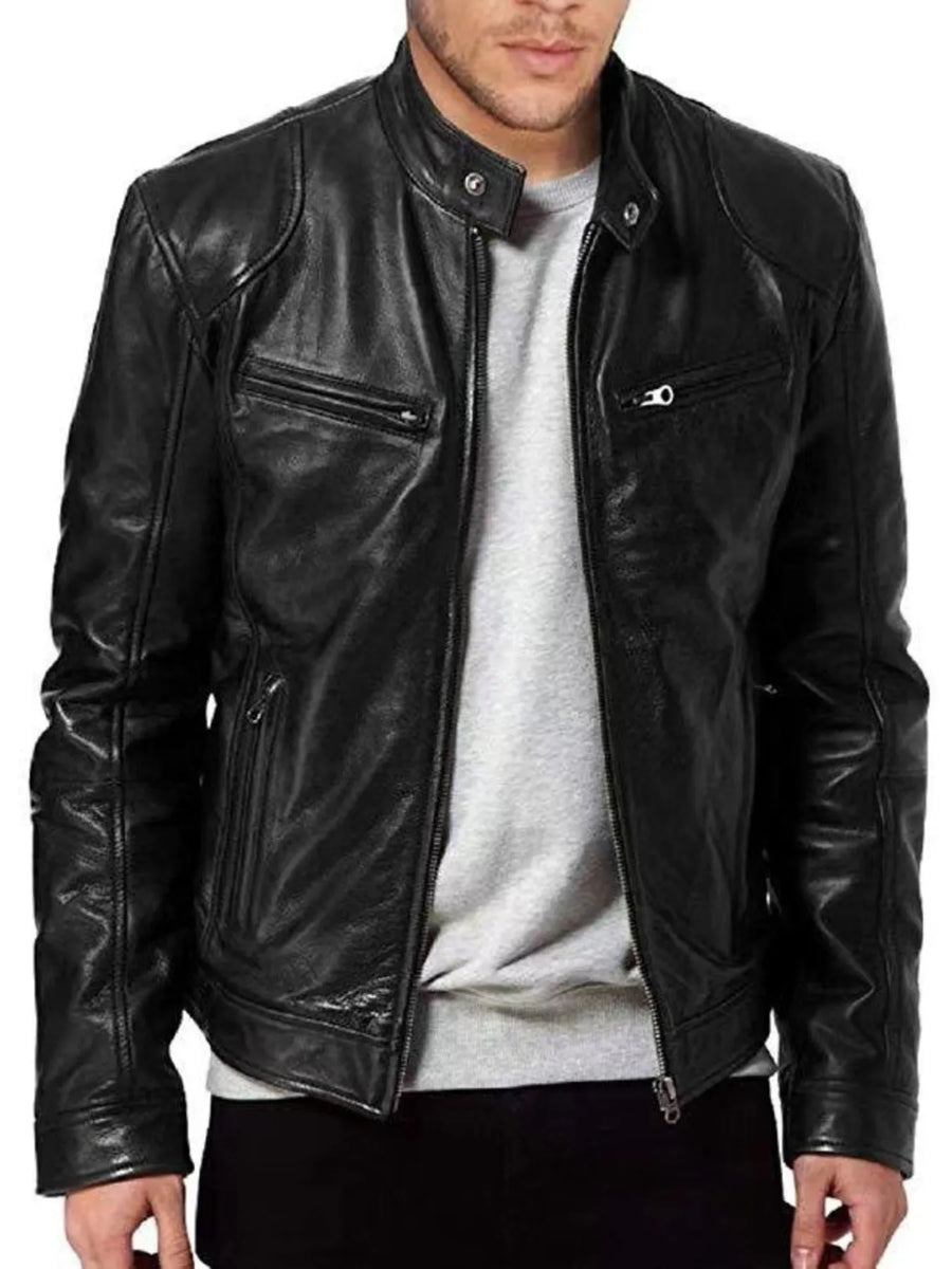 Midnight Moto Faux-Leather Jacket