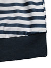 Elara Striped Off-Shoulder Ribbon Accent Sweatshirt — product view 6