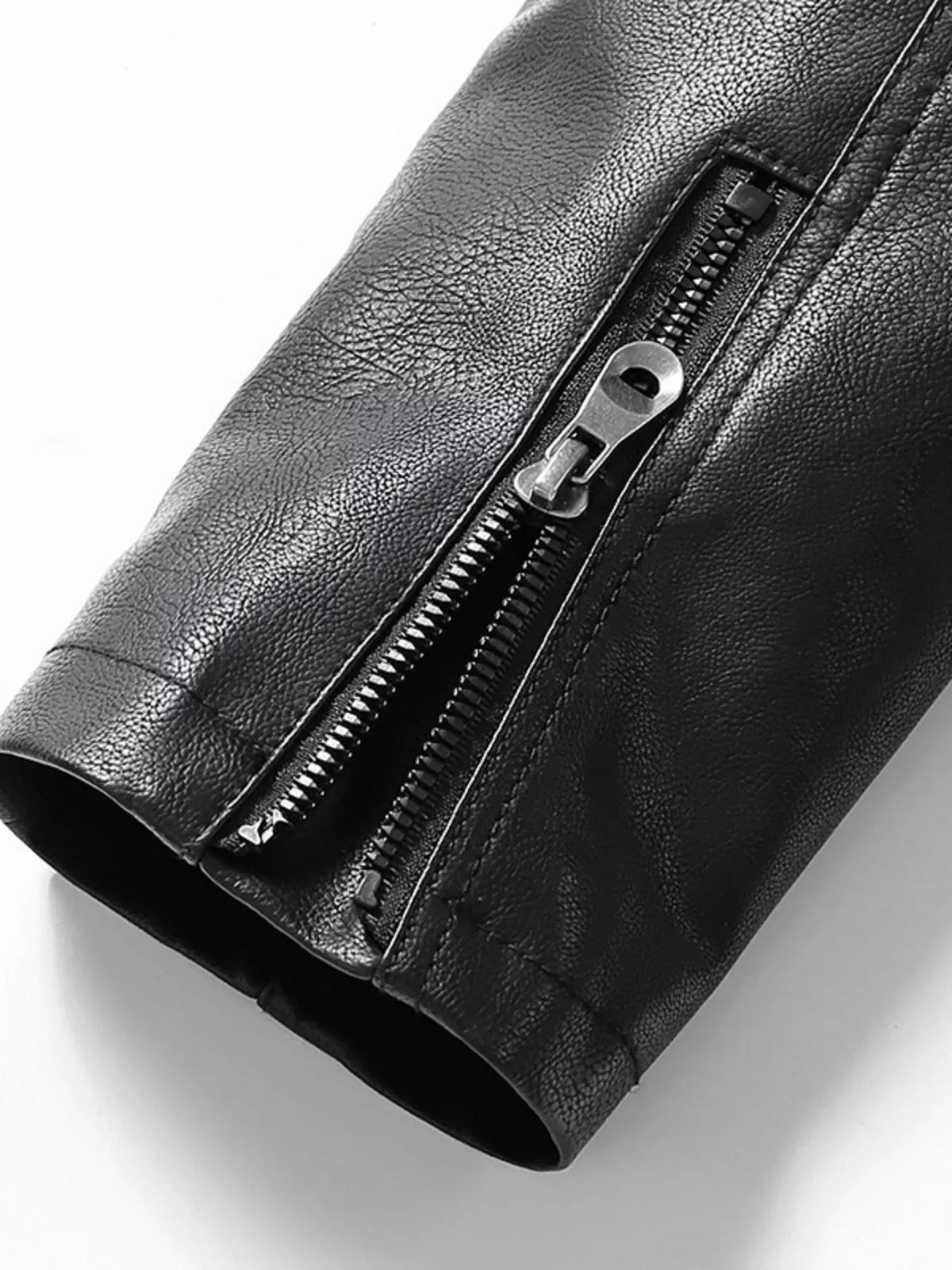 Men's Zip-Up Leather-Look Jacket — photo 4