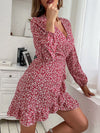 Noelle Floral Print Wrap Mini Dress — product view 2