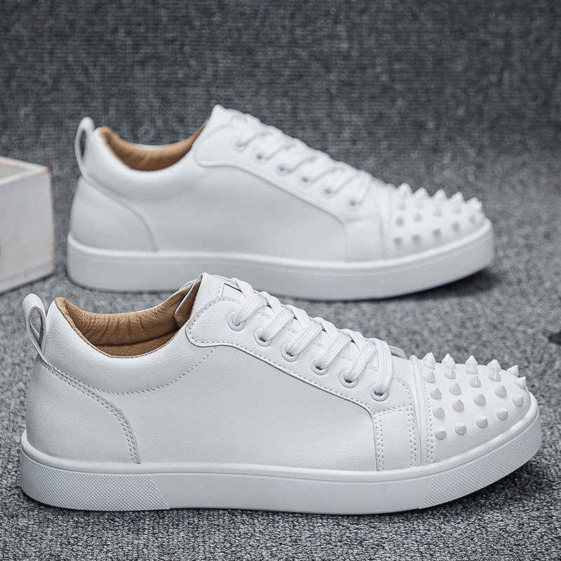 Men's Casual Sneakers - Stylish Low-Top Lace-Up Shoes for Spring & Summer