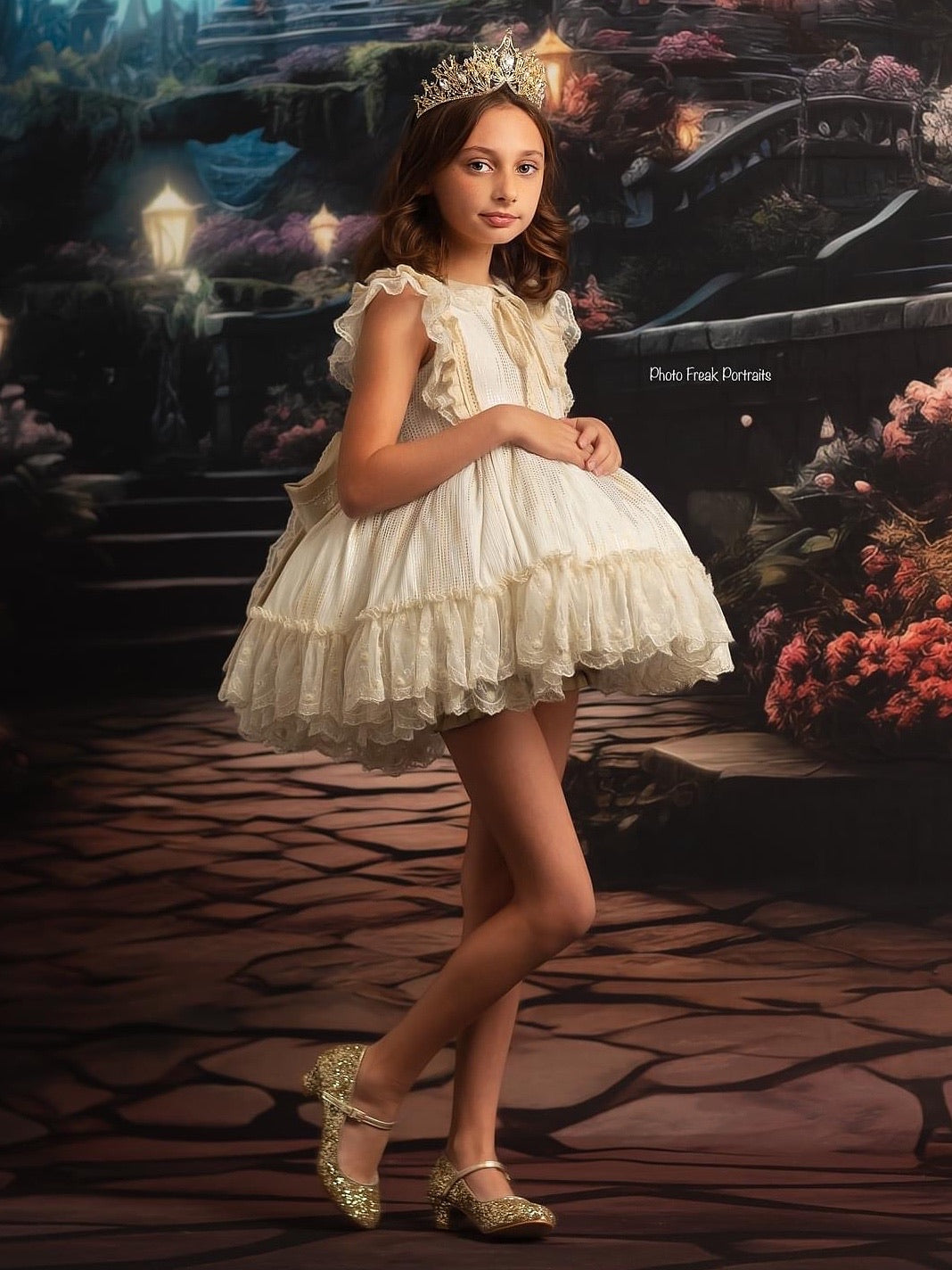 Rock Glitter Mary Jane with Glitter Heels for Girls
