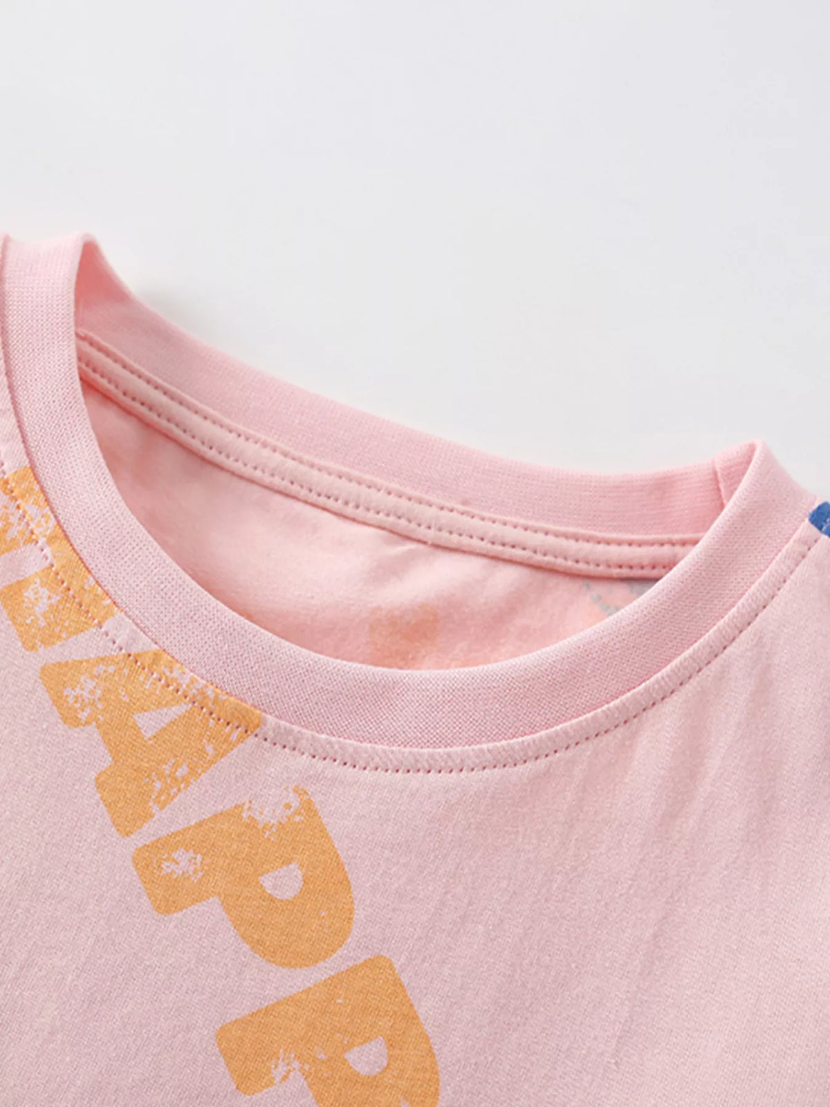 Happy Print Cotton Tee & Shorts Set