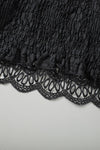 Women's lace V-neck cropped cami top