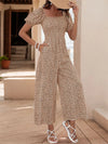 Vesper Printed Square Neck Puff Sleeve Jumpsuit — product view 16