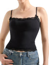 Slightly stretchy lace camisole for women
