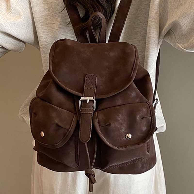 PU Leather Crossbody Bag for Women – Multi-Pocket Flap Shoulder Bag | Black, Khaki, Coffee, Brown