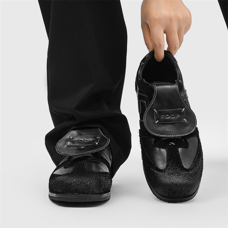 Men's Minimalist Derby Shoes | Microfiber Lace-Up Casual Dress Shoes for Men