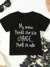 Meadow Days Letter Graphic T-Shirt and Camouflage Shorts Set — product view 2