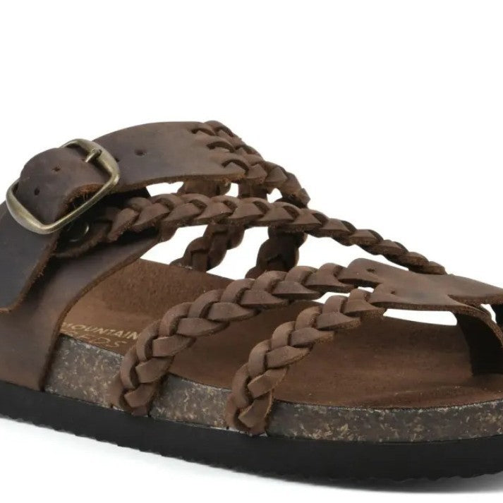 Woven Strappy Flat Sandals
