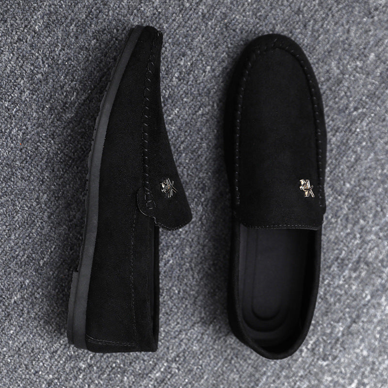 Men's Breathable Business Casual Slip-On Shoes - Lightweight PU Leather Dress Shoes