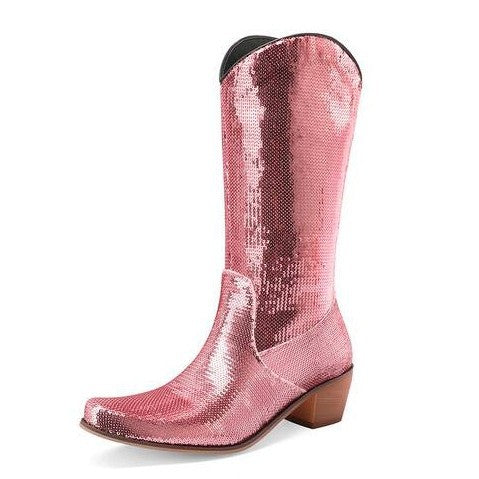 Women's Block Heel Patent Leather Knee-High Boots | Elegant Glossy Dress Boots