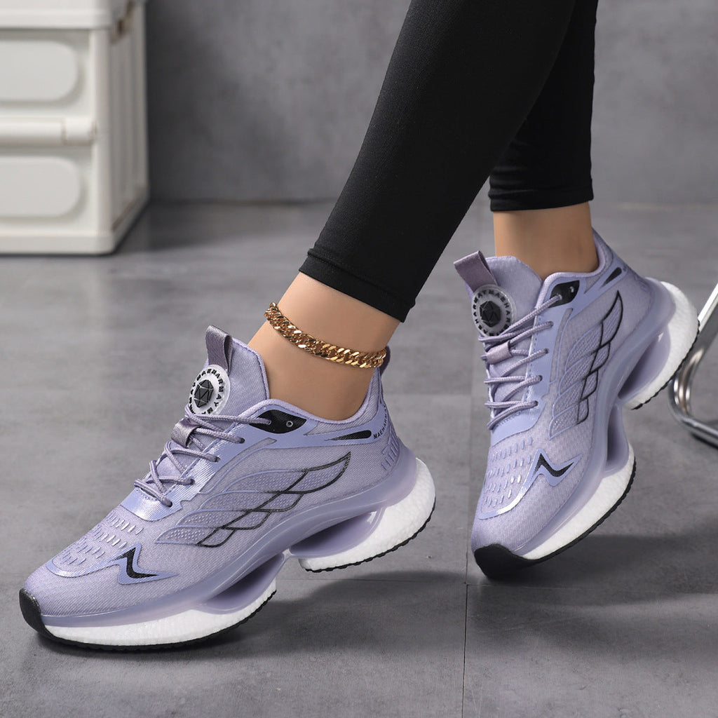 Women's Lightweight Shock-Absorbing Mesh Running Shoes - Breathable Athletic Sneakers